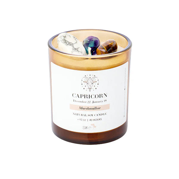 Silk Oil of Morocco - Zodiac Sign Crystal Candle