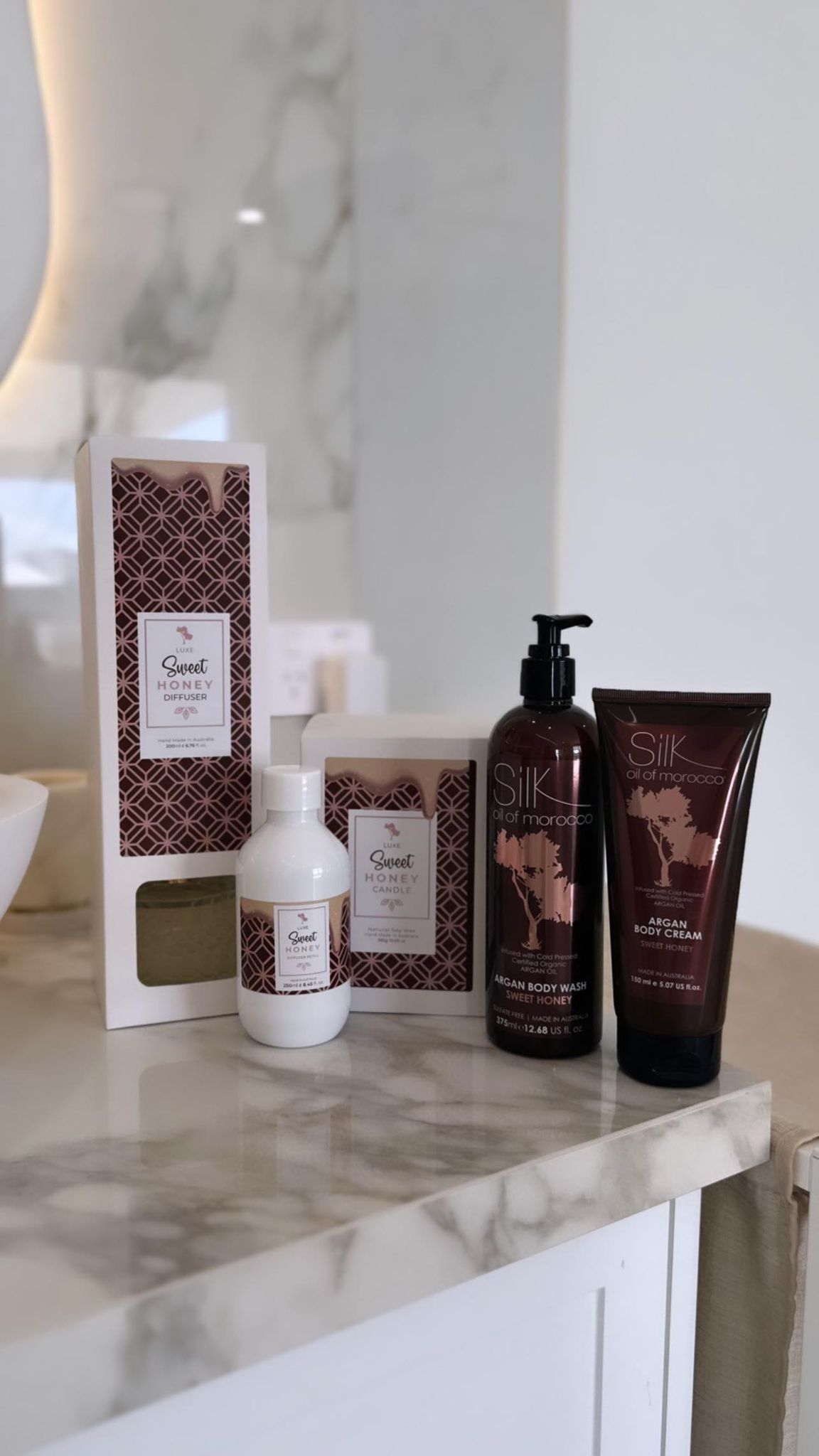 Silk Oil of Morocco - Sweet Honey Fragrance Duo