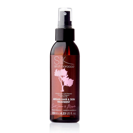 Silk Oil of Morocco - Sweet Jasmine and Magnolia Argan Hair & Skin Treatment Serum