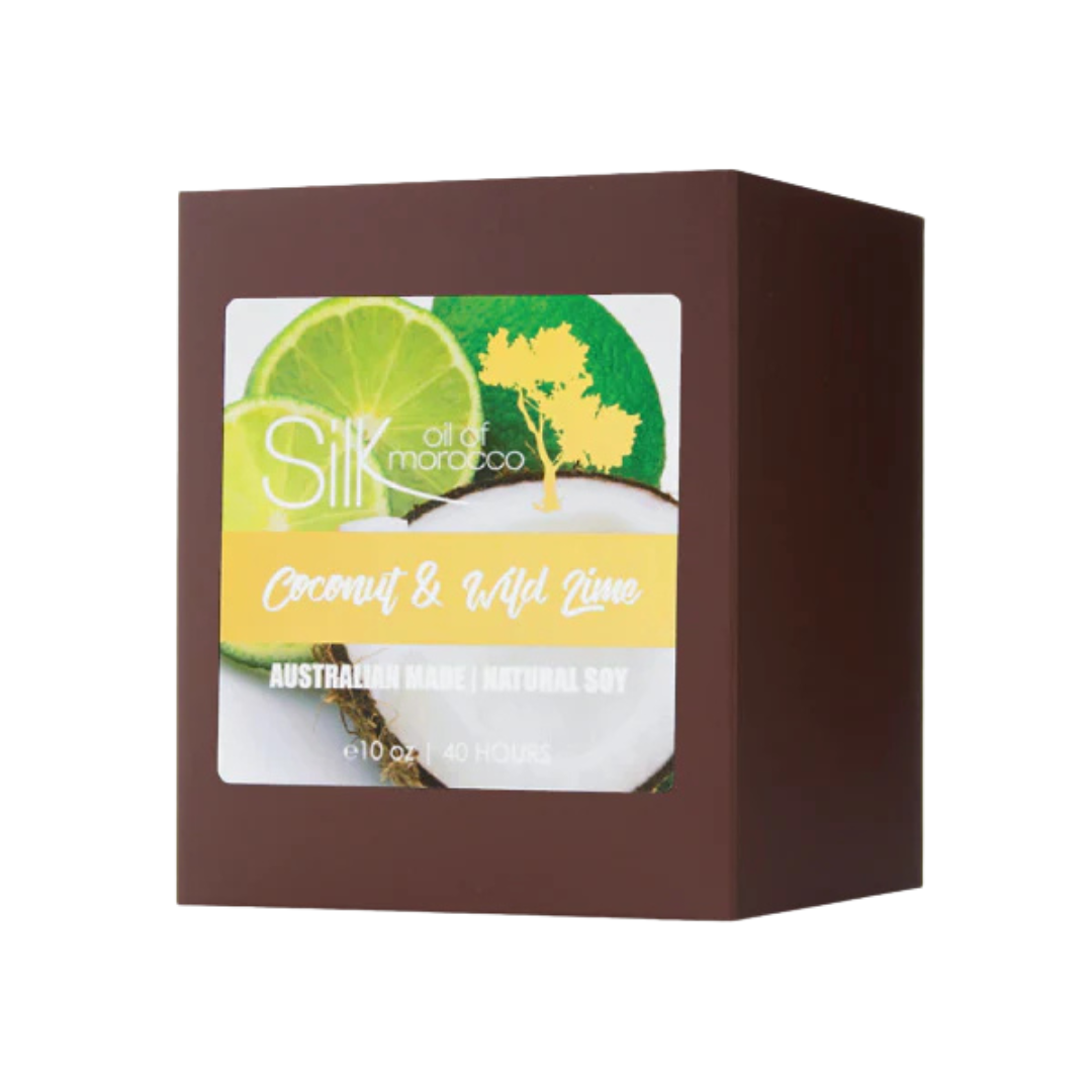 Silk Oil of Morocco - Coconut & Wild Lime Amber Natural Soy Candle