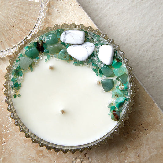 Silk Oil of Morocco - Enchanted Forest Crystal Candle - Extra Large