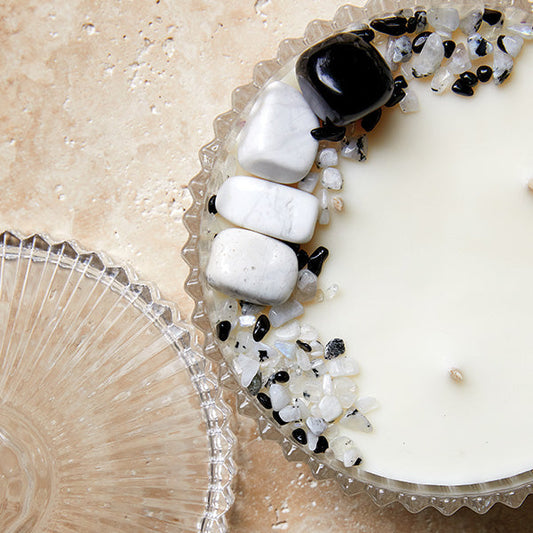 Silk Oil of Morocco - Full Moon Crystal Candle - Extra Large
