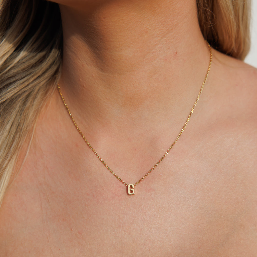 Gold Initial Necklace