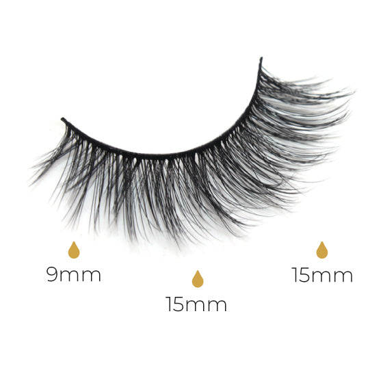 Faux Mink Lashes & Lash Bond Liner Clear - Value Pack