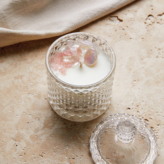 Silk Oil of Morocco - Love Potion Crystal Candle - Medium
