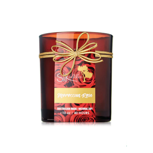 Silk Oil of Morocco - Moroccan Rose Amber Natural Soy Candle