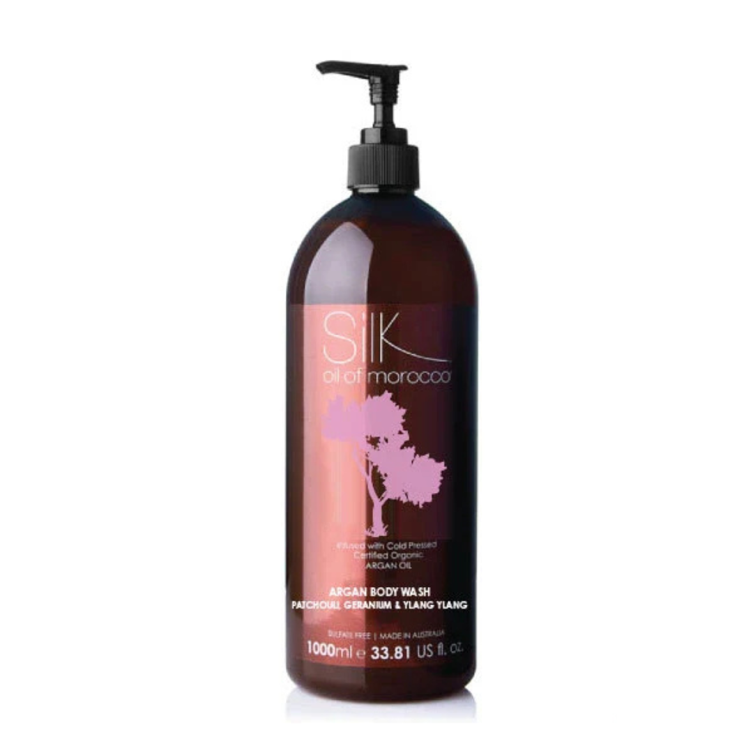 Silk Oil of Morocco - Patchouli, Geranium & Ylang Ylang Argan Body Wash