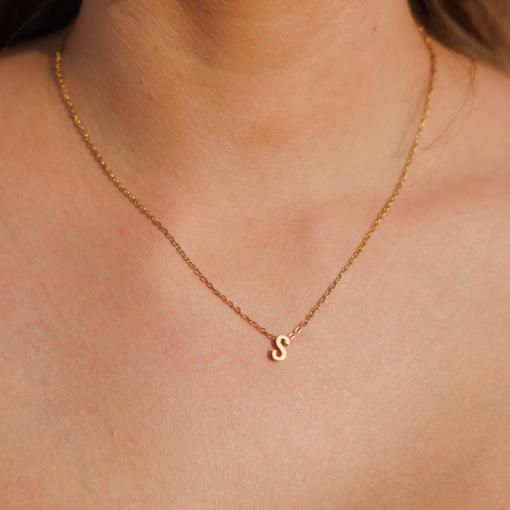 Gold Initial Necklace