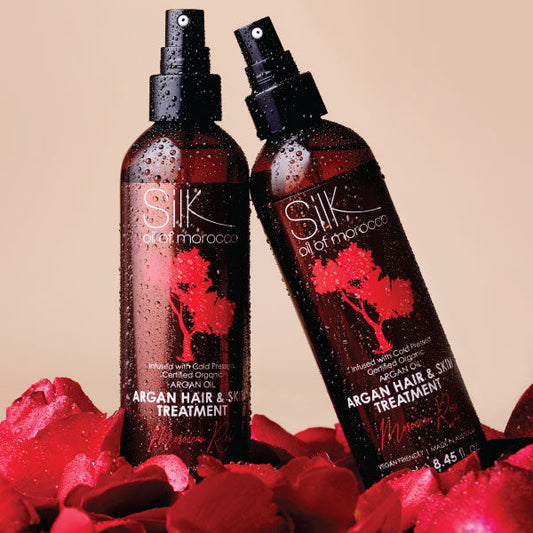 Silk Oil of Morocco - Moroccan Rose Argan Hair & Skin Treatment Serum