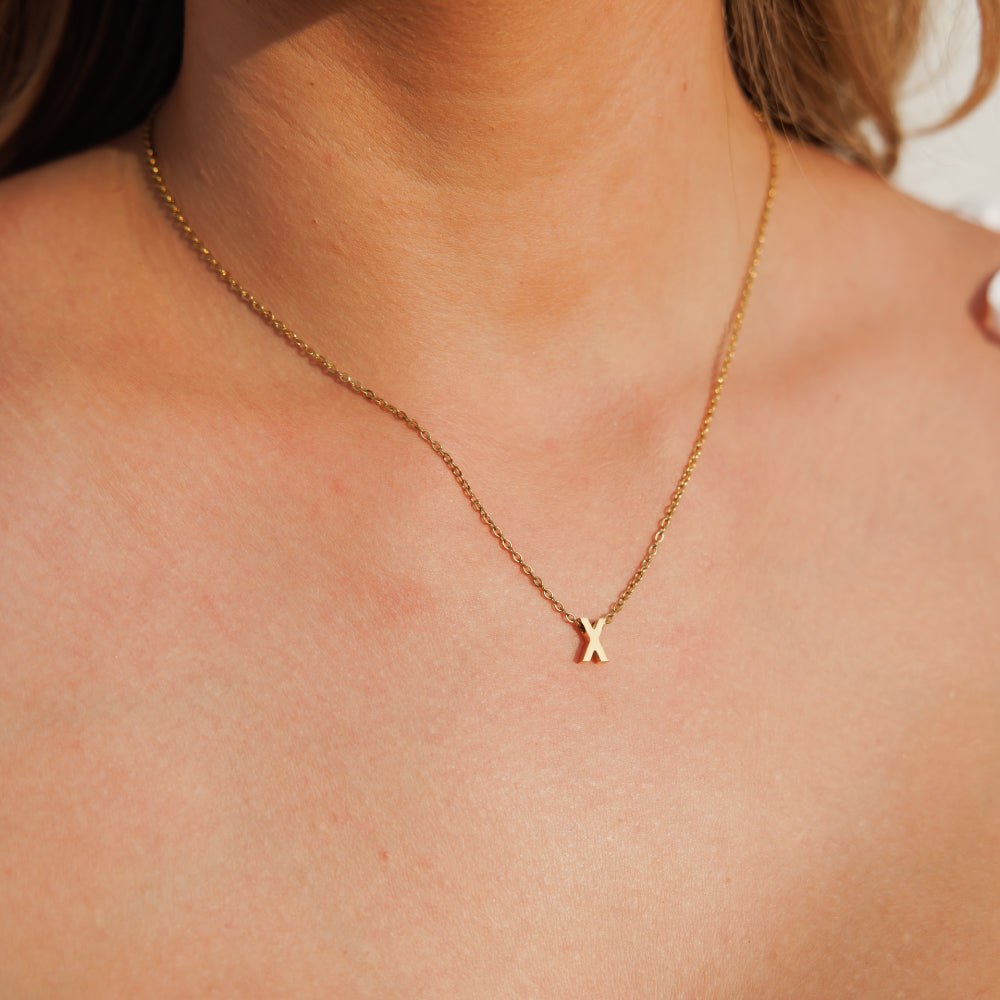 Gold Initial Necklace