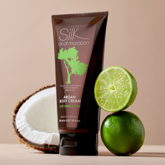 Silk Oil of Morocco - Coconut & Lime Argan Body Cream with Pentavitin
