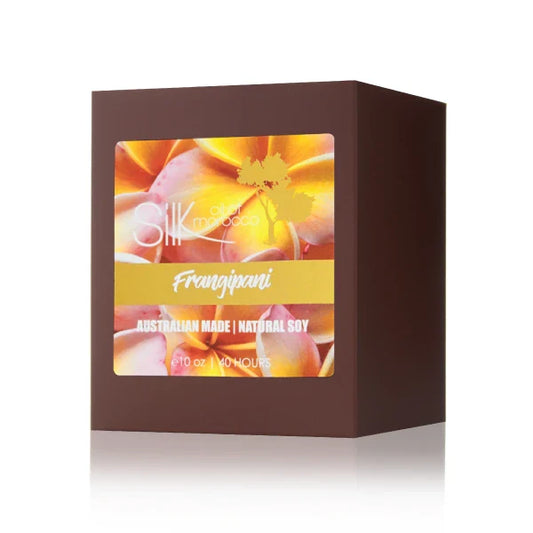 Silk Oil of Morocco - Frangipani - Amber Natural Soy Candle