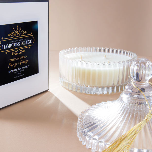 Silk Oil of Morocco - Tahitian Dream Hamptons Deluxe Candle