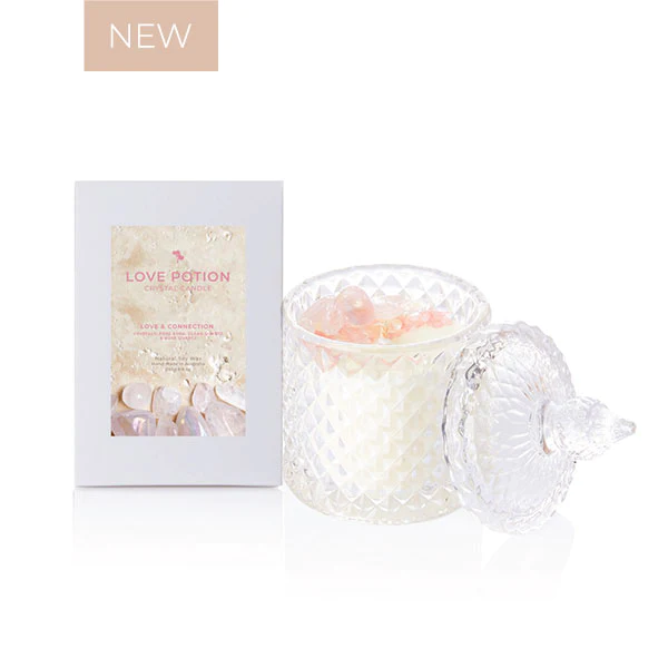 Silk Oil of Morocco - Love Potion Crystal Candle - Medium