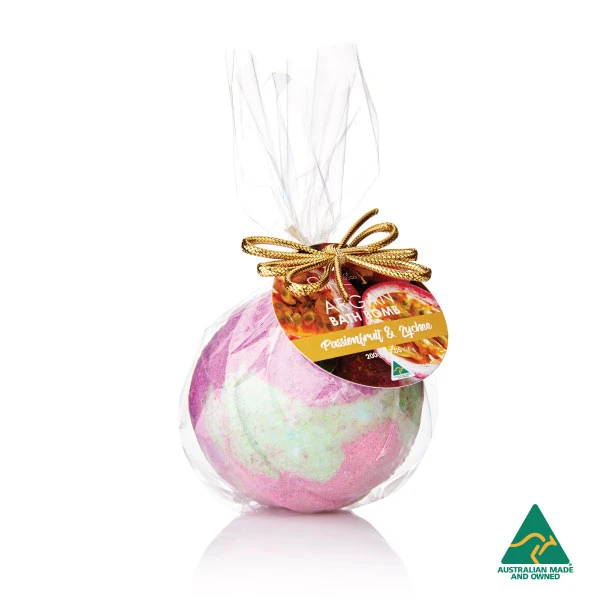 Passionfruit & Lychee Argan Bath Bomb