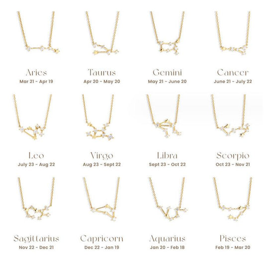 Zodiac Constellation Necklace