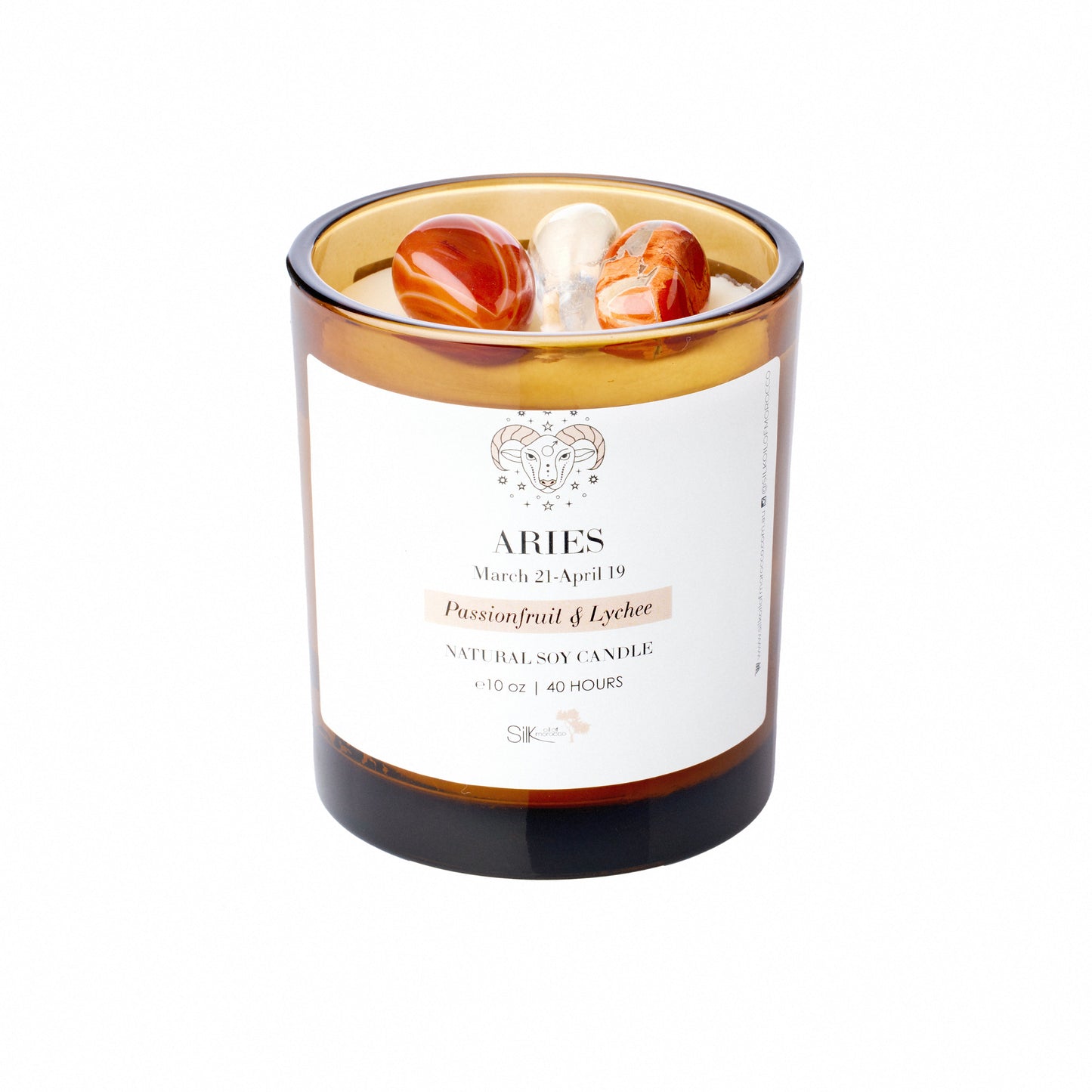 Silk Oil of Morocco - Zodiac Sign Crystal Candle