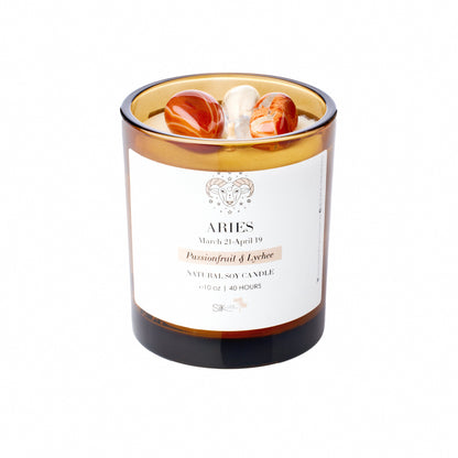 Silk Oil of Morocco - Zodiac Sign Crystal Candle