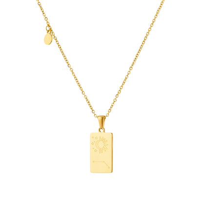 Silk Oil of Morocco - Zodiac Sign Pendant Necklace