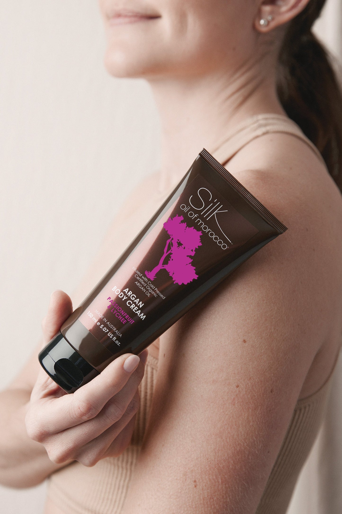 Silk Oil of Morocco - Passionfruit & Lychee Argan Body Cream with Pentavitin