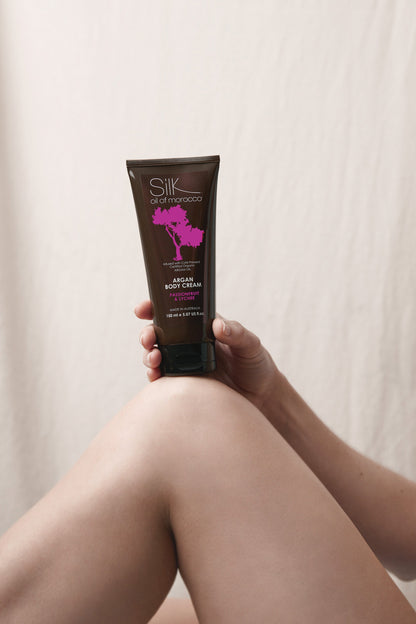 Silk Oil of Morocco - Passionfruit & Lychee Argan Body Cream with Pentavitin
