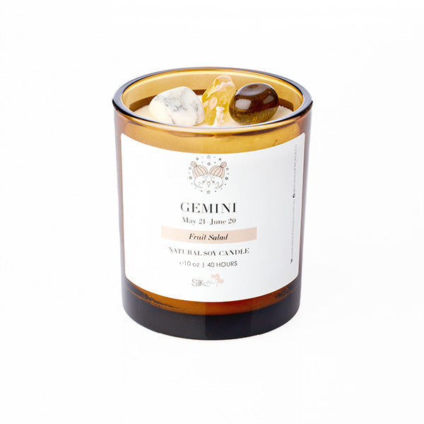 Silk Oil of Morocco - Zodiac Sign Crystal Candle
