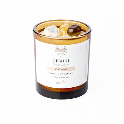 Silk Oil of Morocco - Zodiac Sign Crystal Candle