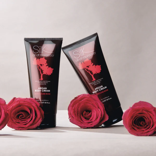 Beauty Expo Deals 2026 - Argan Body Cream with Pentavitin 150ml - Moroccan Rose