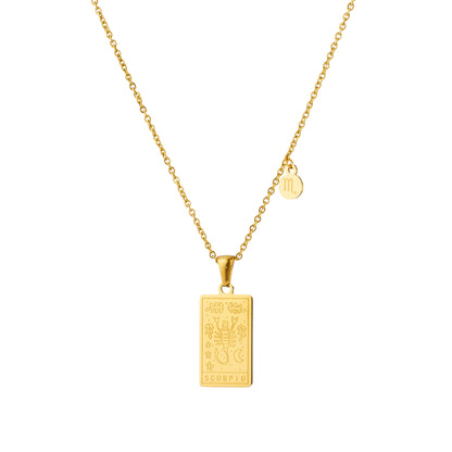 Silk Oil of Morocco - Zodiac Sign Pendant Necklace