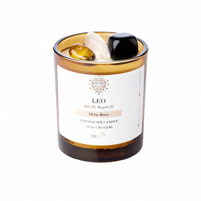 Silk Oil of Morocco - Zodiac Sign Crystal Candle