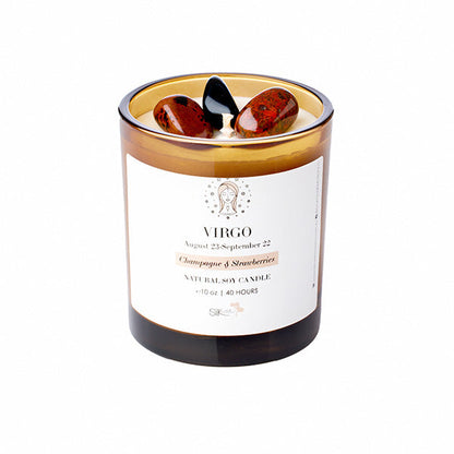 Silk Oil of Morocco - Zodiac Sign Crystal Candle