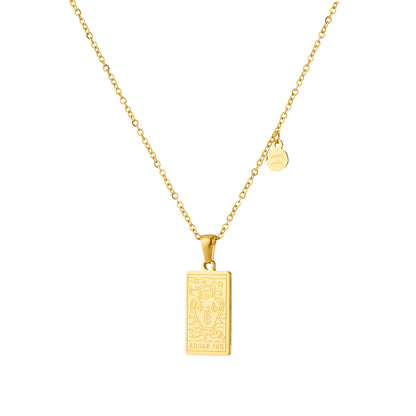 Zodiac Sign Pendant Necklace