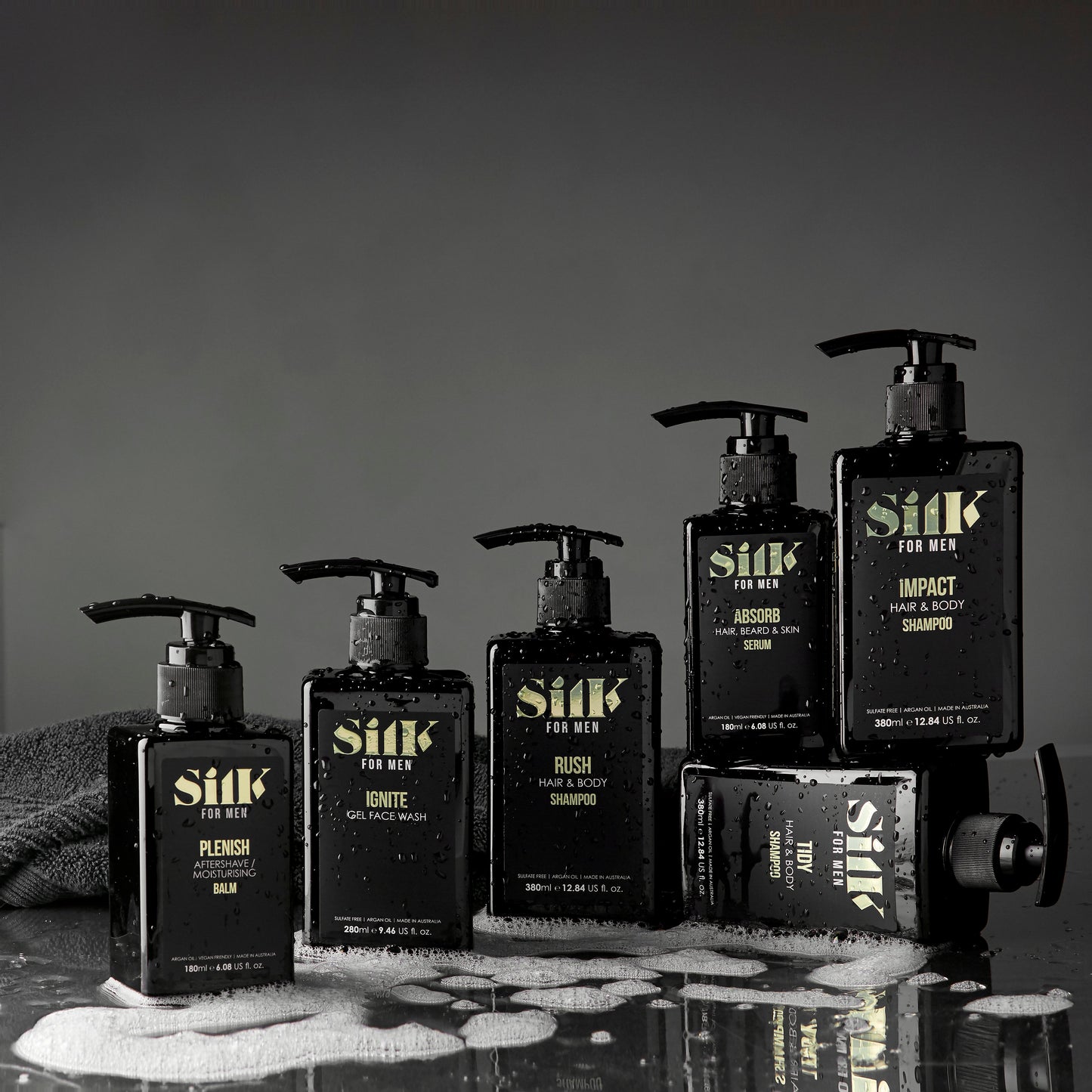 Silk for Men - Argan Men's Hair & Body Shampoo Rush
