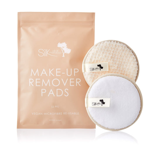 Microfibre Re-useable Makeup Remover Pads (2PK White & Cream)