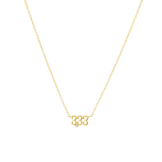 Angel Number 333 Necklace