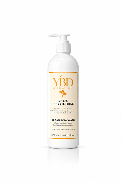 Your Beauty Dupe x Silk Oil of Morocco - She's Irresistible Argan Body Wash- Inspired by Libre Yves Saint Laurent