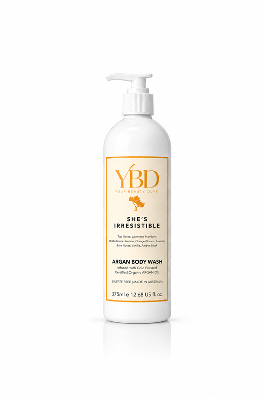 Your Beauty Dupe x Silk Oil of Morocco - She's Irresistible Argan Body Wash- Inspired by Libre Yves Saint Laurent