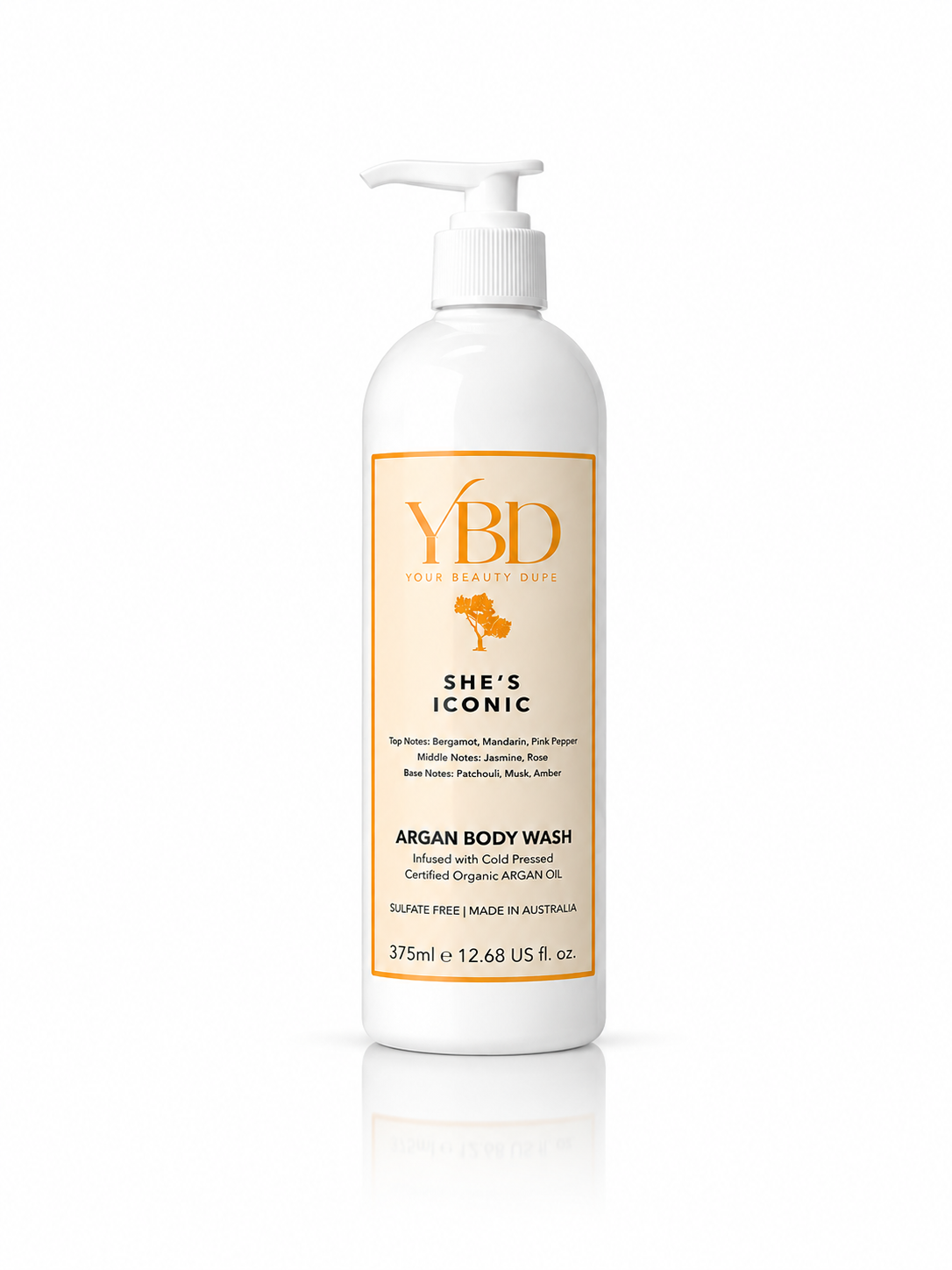 Your Beauty Dupe x Silk Oil of Morocco - She's Iconic Argan Body Wash- Inspired by Chanel No 5