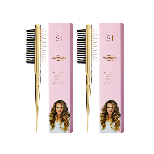 6 in 1 Volumizing & Teasing Brush Duo Pack -