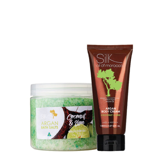 Argan Coconut & Lime Silky Smooth Skin Value Pack