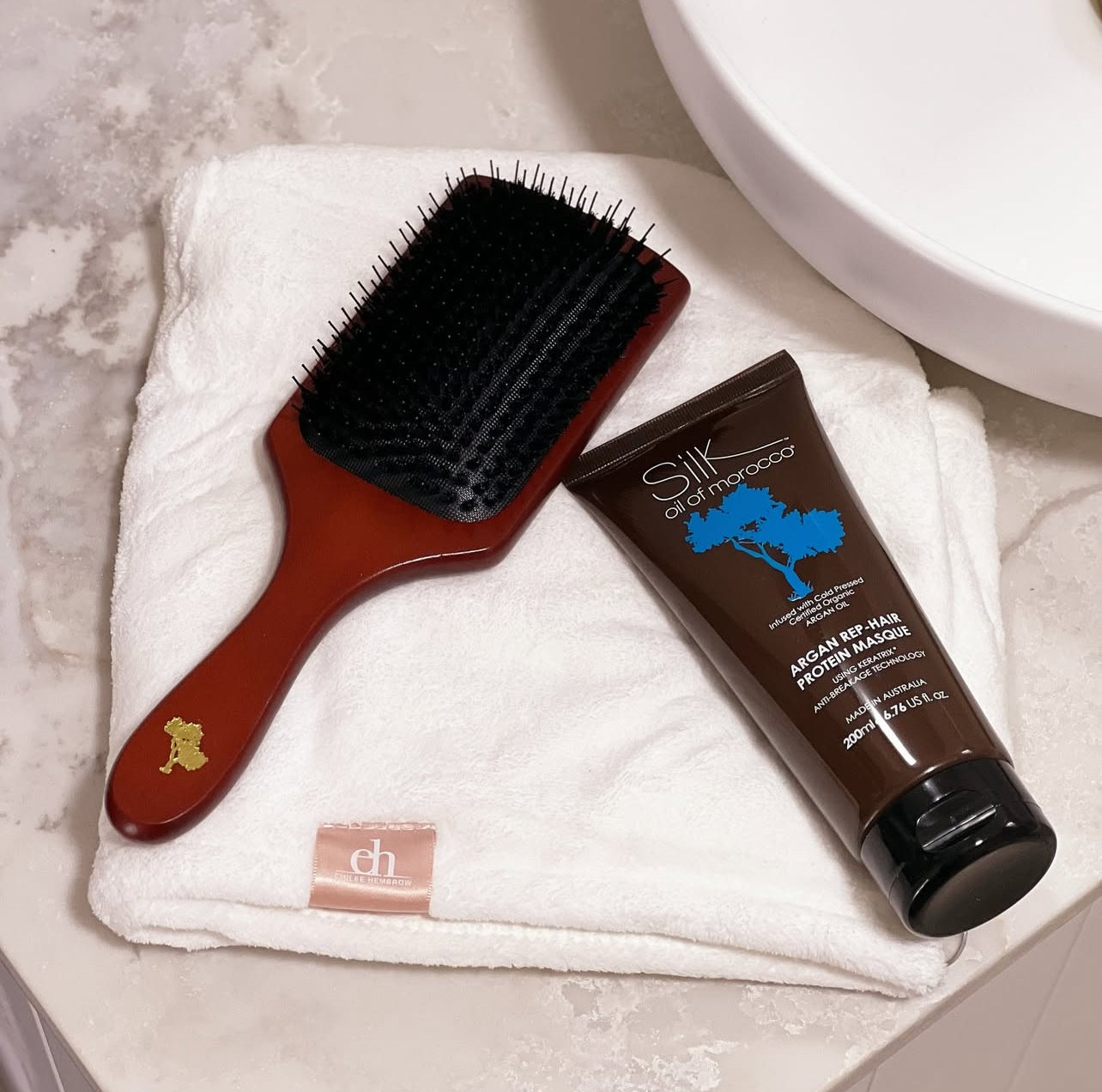 Silk Oil of Morocco - Argan Infused Paddle Brush