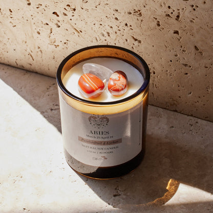 Silk Oil of Morocco - Zodiac Sign Crystal Candle