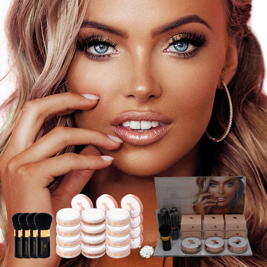 Argan Mineral Bronze & Shimmer Starter Pack complete with RETAIL STAND