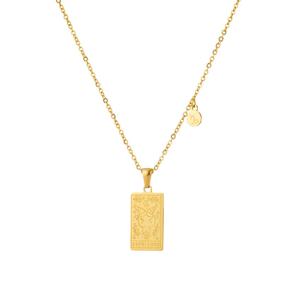 Silk Oil of Morocco - Zodiac Sign Pendant Necklace