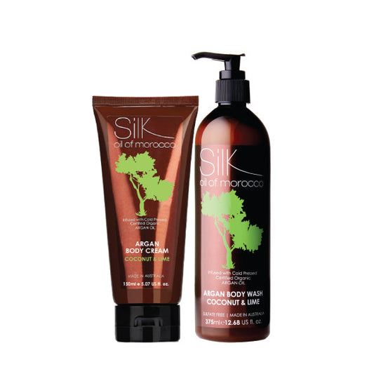 Coconut & Lime - Argan Cleanse and Moisturise Value Pack