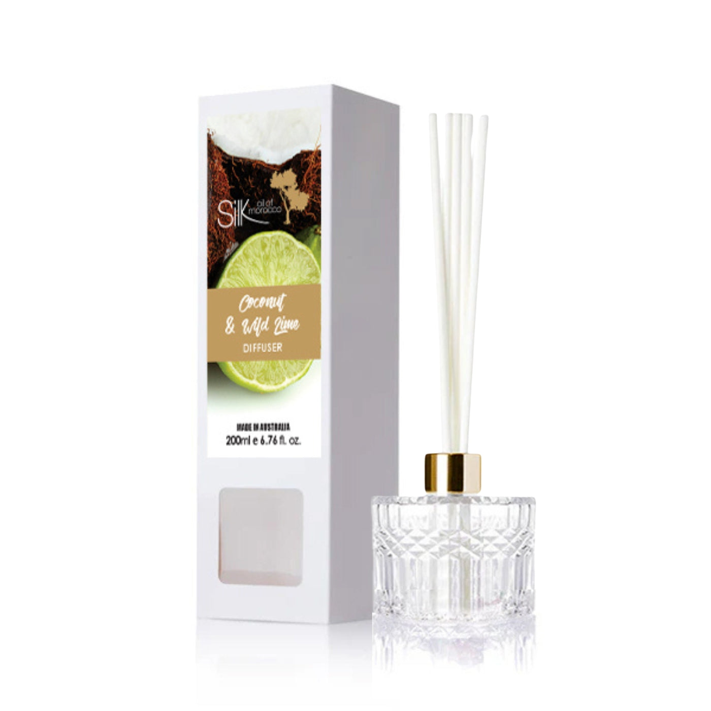 Silk Oil of Morocco - Coconut & Lime Amber Reed Diffuser