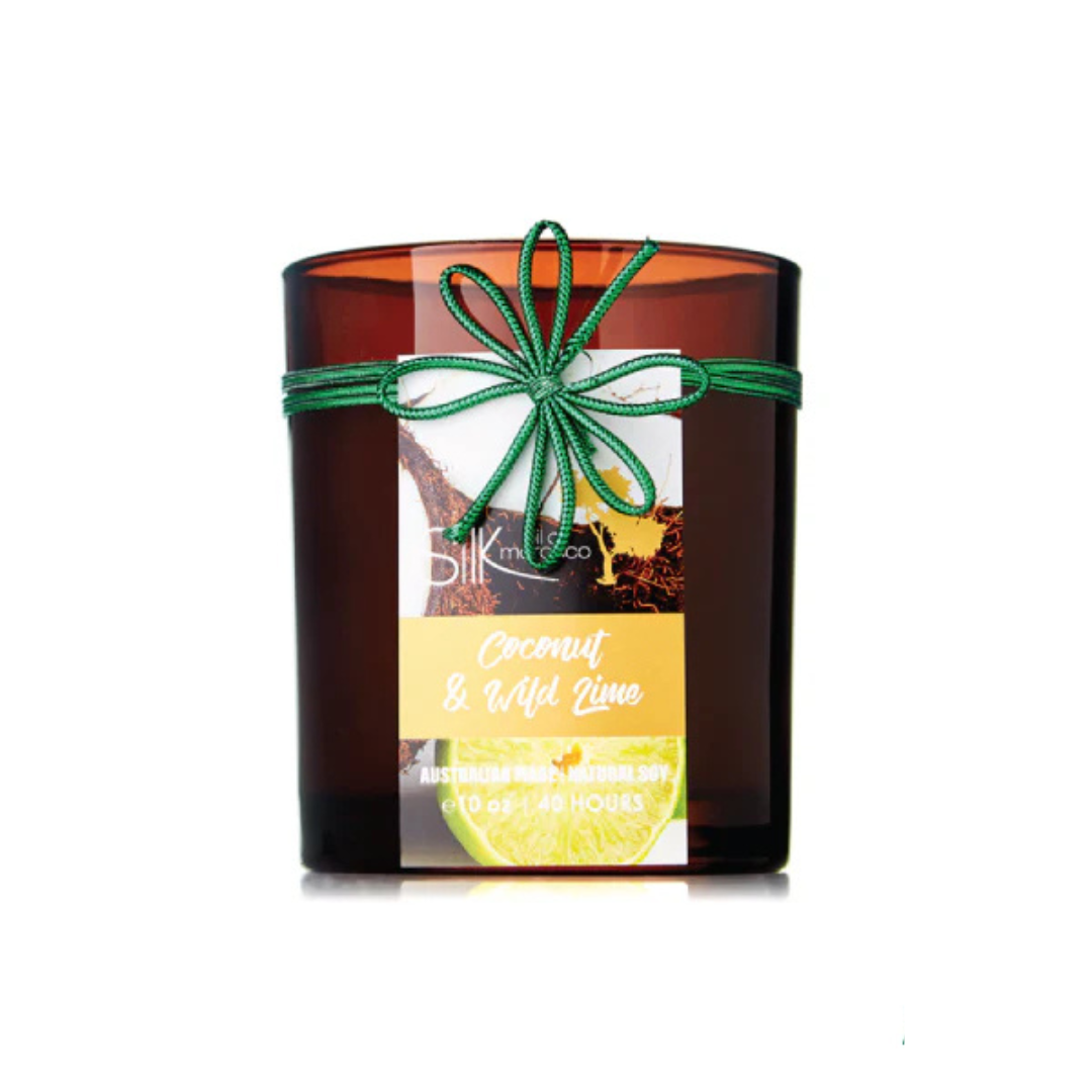 Silk Oil of Morocco - Coconut & Wild Lime Amber Natural Soy Candle