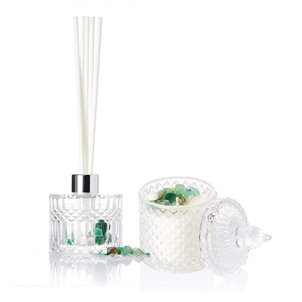 ENCHANTED FOREST Crystal Candle & Diffuser Value Pack