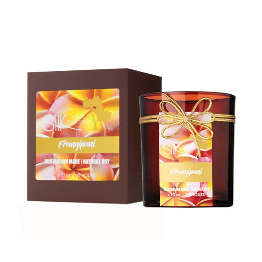 Silk Oil of Morocco - Frangipani - Amber Natural Soy Candle