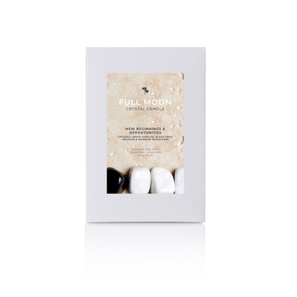 Full Moon Crystal Candle - Medium